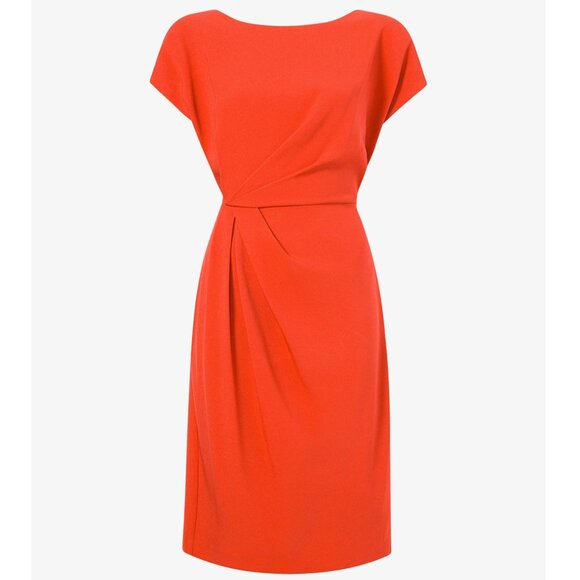 M.M. Lafleur The Jillian Dress Eco Heavy Soft Wave in Bright Coral - Size 4 - Picture 1 of 8